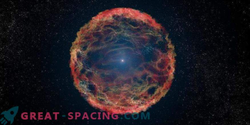 Duża pozostałość została znaleziona po raz pierwszy wokół eksplodującej gwiazdy.