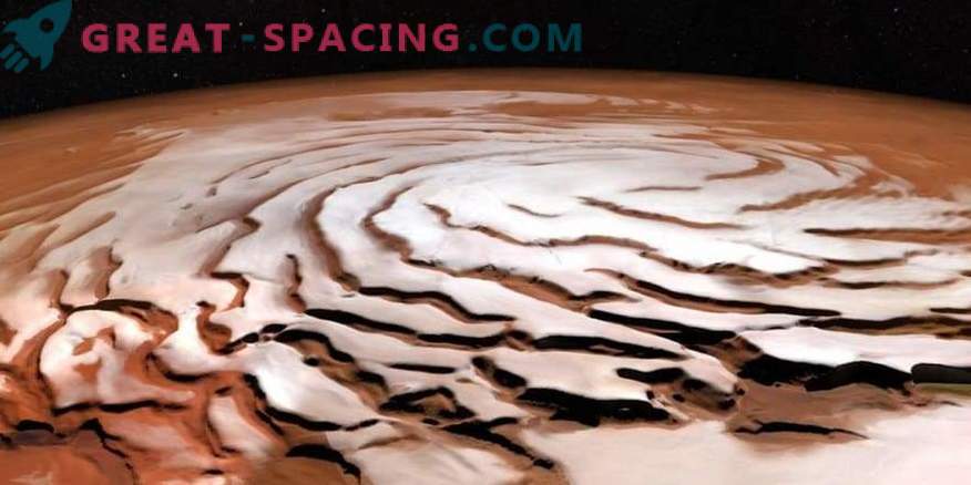 Jak wygląda polarna czapa lodowa Marsa?