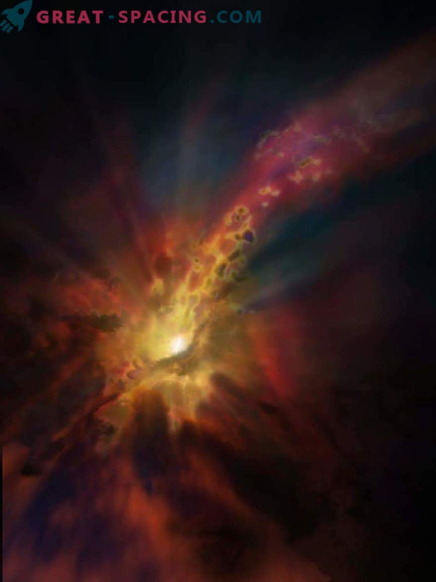 Jaką niesamowitą cechę można zauważyć w odległej galaktyce?