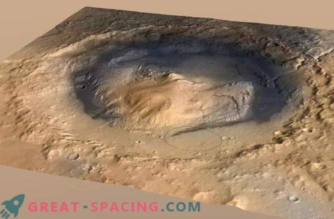 I tumuli misteriosi di Marte erano crateri pieni di liquido