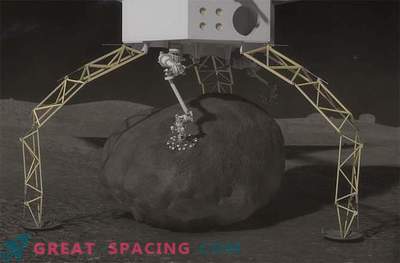 A NASA planeja arrancar um pedaço do asteróide