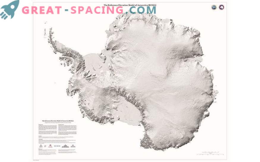 Oszałamiające szczegóły Antarktydy w nowej mapie o wysokiej rozdzielczości