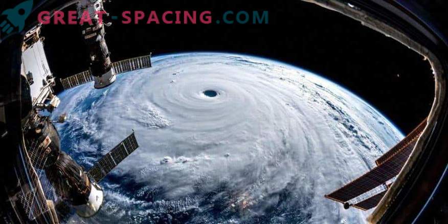 Jak wygląda skala tajfunu Trami z wysokości ISS