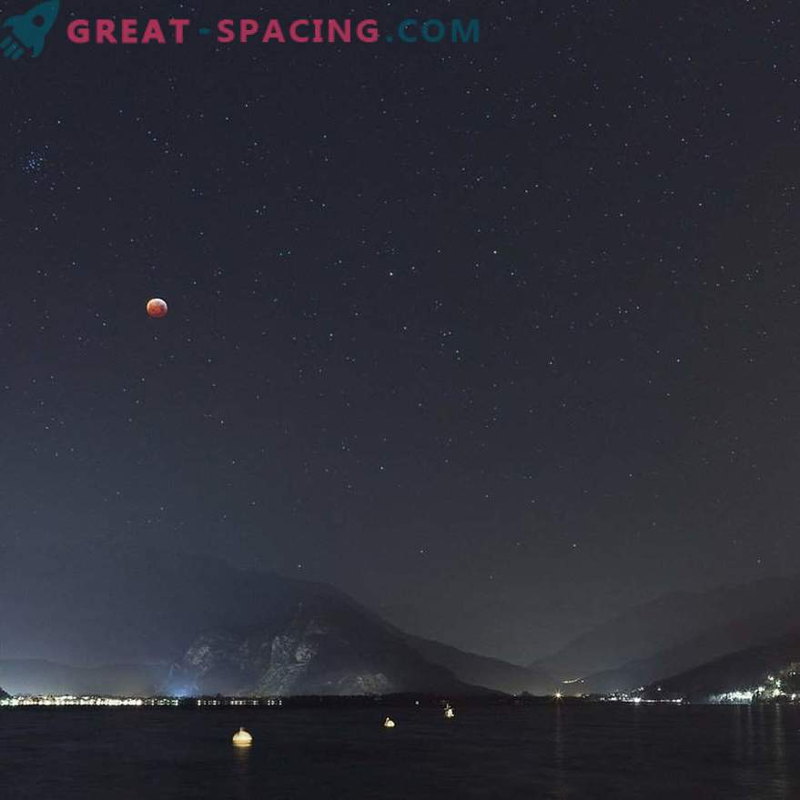 Lunar Eclipse Maggiore järve üle