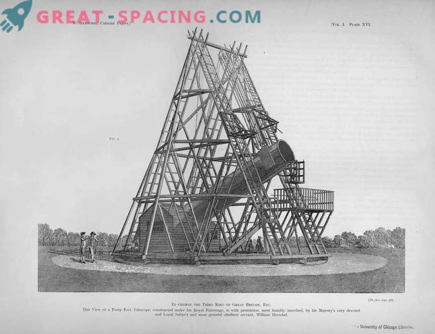 Jak wyglądał gigantyczny teleskop Williama Herschela
