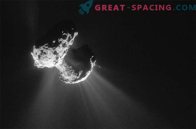 Naukowcy odkryli gigantyczne lejki na komecie Churyumov / Gerasimenko
