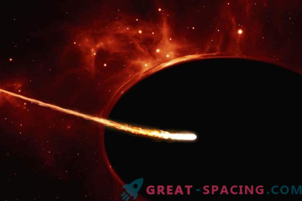 Szybka czarna dziura zabija odległą gwiazdę.