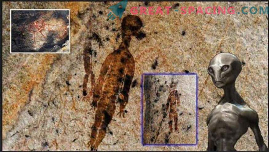 Jakie rodzaje stworzeń są przedstawiane na 10 000-letnim malowidle skalnym