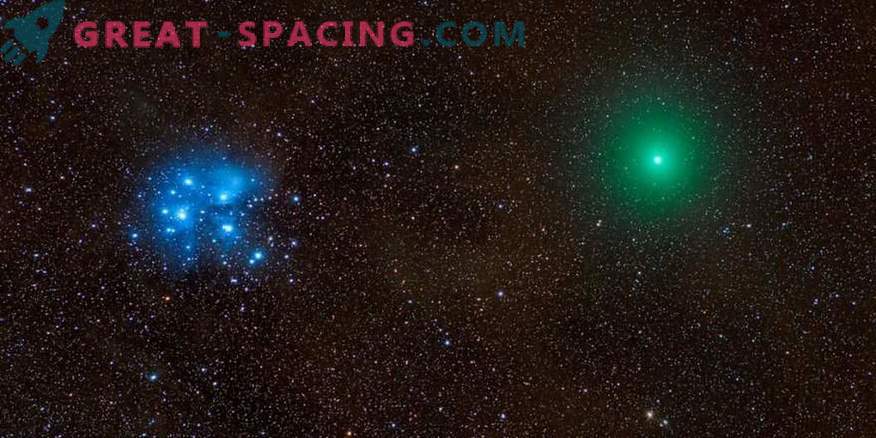 Kometa, meteor, mgławica i Plejady w jednym epickim zdjęciu