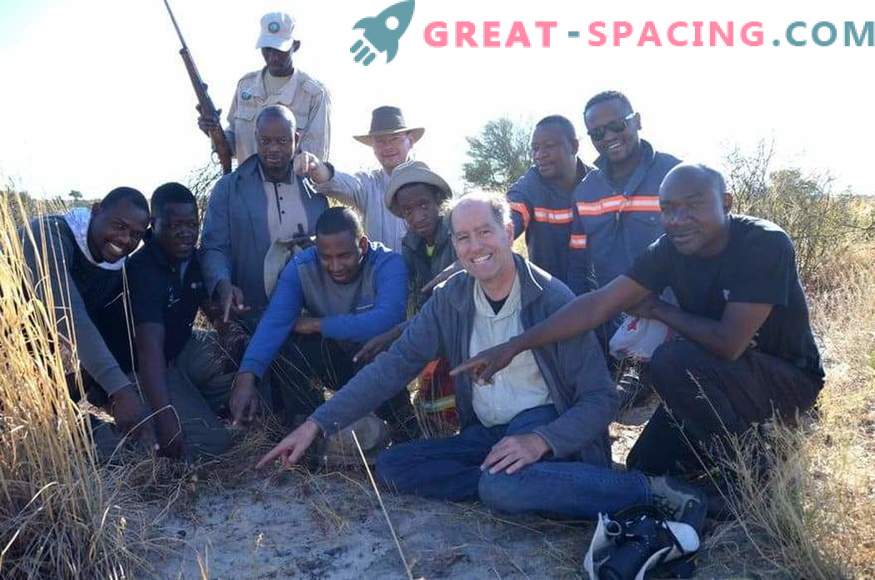 Fragment asteroidy uderzeniowej znalezionej w Botswanie