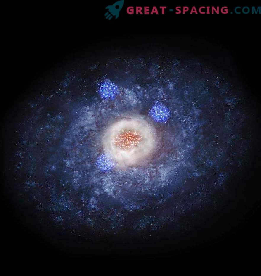 Wybuchowe gwiezdne narodziny zmieniają galaktyczną formę