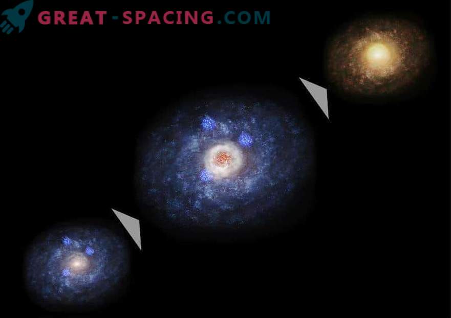 Wybuchowe gwiezdne narodziny zmieniają galaktyczną formę