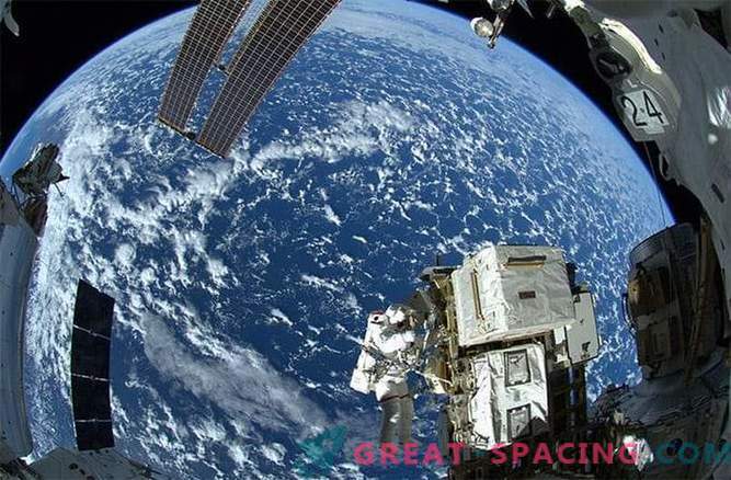 Impresionante vista desde la estación espacial