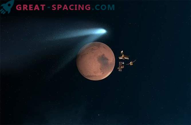 Marsjański statek kosmiczny zgłosił ich bliskie spotkanie z kometą.