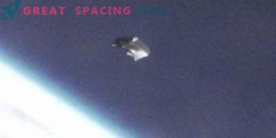 An unidentified object got into the review of the International Space Station's camera