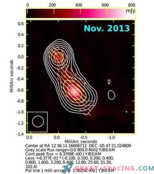 Obszary promieniowania gamma znalezione w blazarze 3C 279